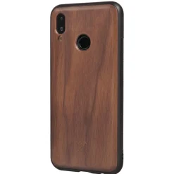 Woodcessories - Eco Bumper - Walnut Cover - Black - Huawei P20 Lite - Wooden Cover - Eco Case - Bumper Collection - Avvenice