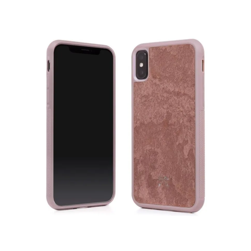 Woodcessories - Eco Bumper - Stone Cover - Canyon Red - iPhone X / XS - Real Stone Cover - Eco Case - Bumper Collection - Avvenice