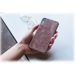Woodcessories - Eco Bumper - Stone Cover - Camo Gray - iPhone XR - Real Stone Cover - Eco Case - Bumper Collection - Avvenice