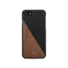 Woodcessories - Eco Split - Walnut Cover - Black - iPhone 8 / 7 - Wooden Cover - Eco Case - Split Collection - Avvenice