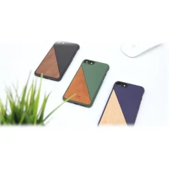 Woodcessories - Eco Split - Maple Cover - Navy - iPhone X / XS - Wooden Cover - Eco Case - Split Collection - Avvenice