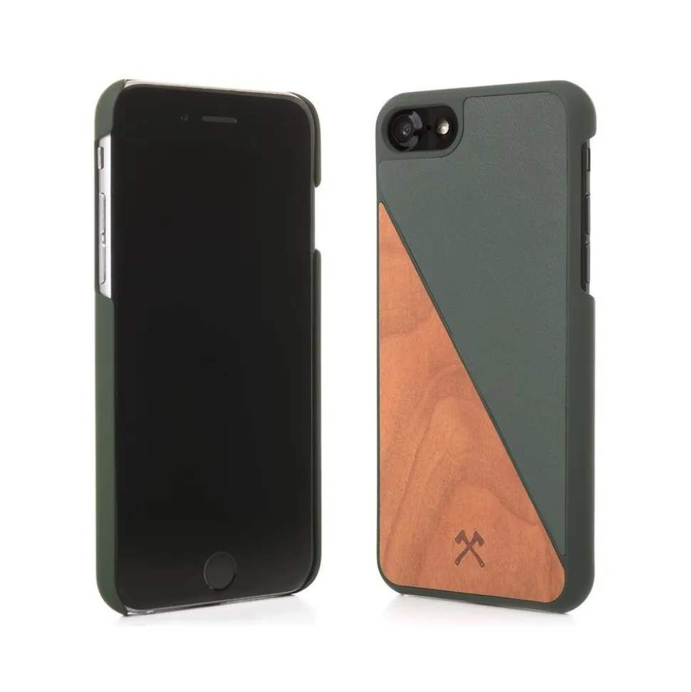 Woodcessories - Eco Split - Cherry Cover - Green - iPhone 6 / 6 s - Wooden Cover - Eco Case - Split Collection - Avvenice