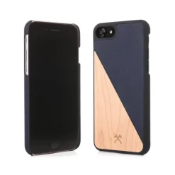 Woodcessories - Eco Split - Maple Cover - Navy - iPhone 8 Plus / 7 Plus - Wooden Cover - Eco Case - Split Collection - Avvenice