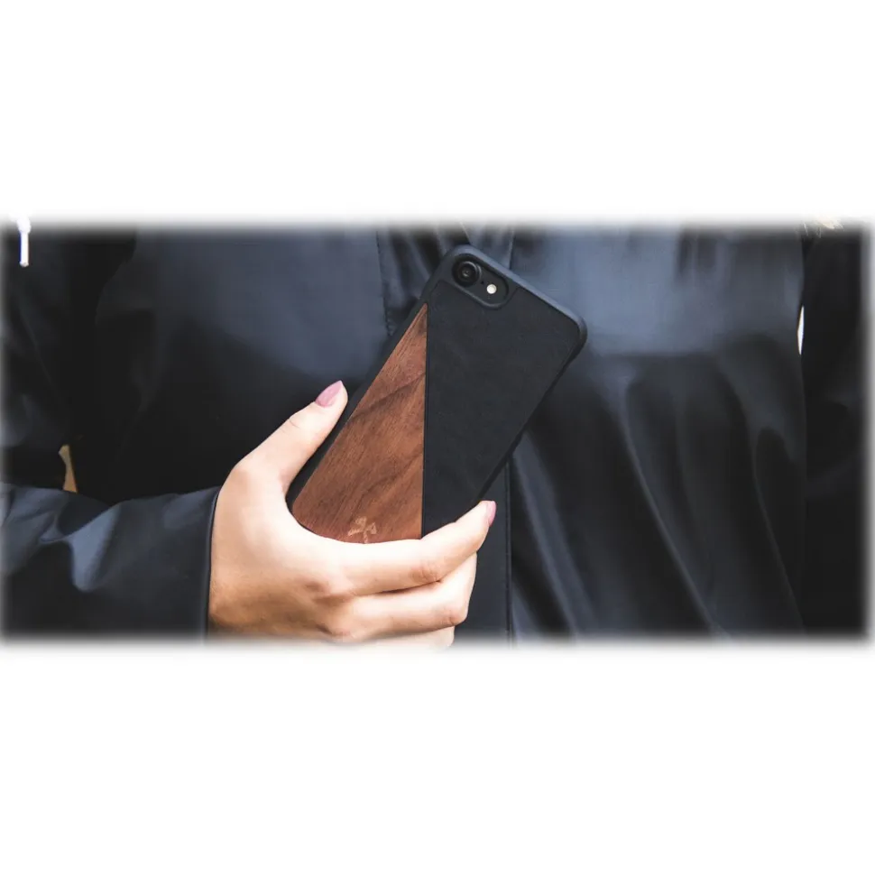 Woodcessories - Eco Split - Maple Cover - Navy - iPhone 8 Plus / 7 Plus - Wooden Cover - Eco Case - Split Collection - Avvenice