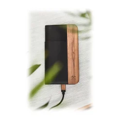 Woodcessories - Eco Wallet Flip Cover - Real Wood and Leather - Rich Walnut - iPhone XR - Eco Case - Flip Collection - Avvenice