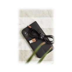 Woodcessories - Eco Wallet Flip Cover - Real Wood and Leather - Rich Walnut - iPhone XR - Eco Case - Flip Collection - Avvenice