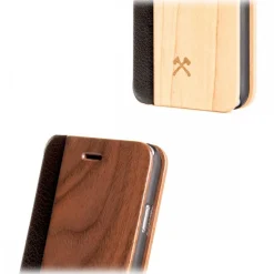Woodcessories - Eco Wallet Flip Cover - Real Wood and Leather - Maple - iPhone XS Max - Eco Case - Flip Collection - Avvenice