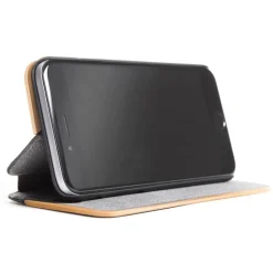 Woodcessories - Eco Wallet Flip Cover - Real Wood and Leather - Maple - iPhone XS Max - Eco Case - Flip Collection - Avvenice