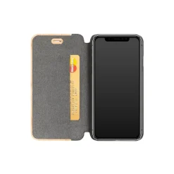 Woodcessories - Eco Wallet Flip Cover - Real Wood and Leather - Maple - iPhone XR - Eco Case - Flip Collection - Avvenice