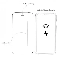Woodcessories - Eco Wallet Flip Cover - Real Wood and Leather - Walnut - iPhone 8 Plus / 7 Plus - Eco Case - Flip Collection - Avvenice