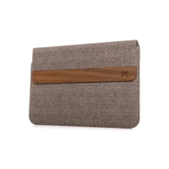 Woodcessories - MacBook Eco Pouch Cover - Walnut and Wool - MacBook 15 - Mac Case - Real Wood MacBook Bag - Avvenice