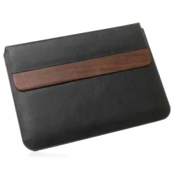 Woodcessories - MacBook Eco Pouch Cover - Walnut and Wool - MacBook 15 - Mac Case - Real Wood MacBook Bag - Avvenice
