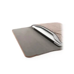 Woodcessories - MacBook Eco Pouch Cover - Walnut and Wool - MacBook 11 12 13 - Mac Case - Real Wood MacBook Bag - Avvenice