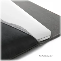 Woodcessories - MacBook Eco Pouch Cover - Walnut and Wool - MacBook 11 12 13 - Mac Case - Real Wood MacBook Bag - Avvenice