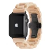 Woodcessories - Maple / Black - Wooden Apple Watch Band 42 mm - Eco Strap - Stainless Steel - Wooden Apple Watch Strap - Avvenice