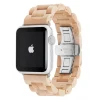 Woodcessories - Maple / Silver - Wooden Apple Watch Band 42 mm - Eco Strap - Stainless Steel - Wooden Apple Watch Strap - Avvenice
