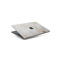 Woodcessories - Real Stone MacBook Cover - Antique White - MacBook 12 - Eco Skin Stone - Apple Logo - Avvenice