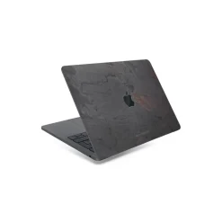 Woodcessories - Real Stone MacBook Cover - Volcano Black - MacBook 12 - Eco Skin Stone - Apple Logo - Avvenice