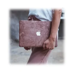 Woodcessories - Real Stone MacBook Cover - Canyon Red - MacBook 13 Air / Pro - Eco Skin Stone - Apple Logo - Avvenice