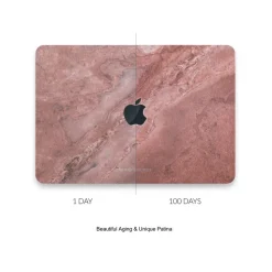 Woodcessories - Real Stone MacBook Cover - Volcano Black - MacBook 13 Pro Retina - Eco Skin Stone - Apple Logo - Avvenice