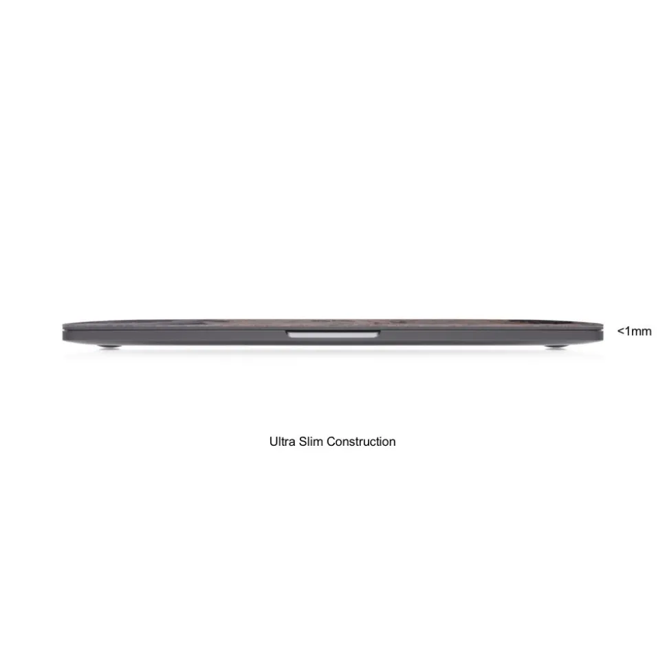 Woodcessories - Real Stone MacBook Cover - Camo Gray - MacBook 13 Pro Retina - Eco Skin Stone - Apple Logo - Avvenice