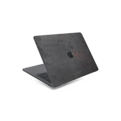 Woodcessories - Real Stone MacBook Cover - Volcano Black - MacBook 15 Pro Retina - Eco Skin Stone - Apple Logo - Avvenice