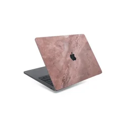 Woodcessories - Real Stone MacBook Cover - Camo Gray - MacBook 13 Pro / Pro Touchbar - Eco Skin Stone - Apple Logo - Avvenice