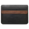 Woodcessories - Walnut / Black Leather / MacBook Bag - MacBook 13 Pro Ret - Eco Pouch Case - Wooden MacBook Bag - Avvenice