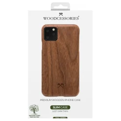 Woodcessories - Walnut / Cevlar Cover - iPhone 11 Pro Max - Wooden Cover - Eco Case - Ultra Slim - Cevlar Collection - Avvenice