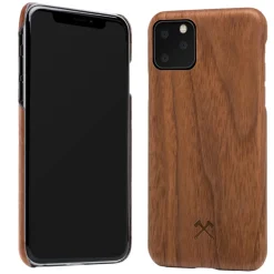 Woodcessories - Walnut / Cevlar Cover - iPhone 11 - Wooden Cover - Eco Case - Ultra Slim - Cevlar Collection - Avvenice