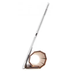 Woodcessories - Walnut / Leather / Transclucent Hardcover - iPad Pro 12.9 (2015) - Flip Case - Eco Guard Metal & Wood - Avvenice