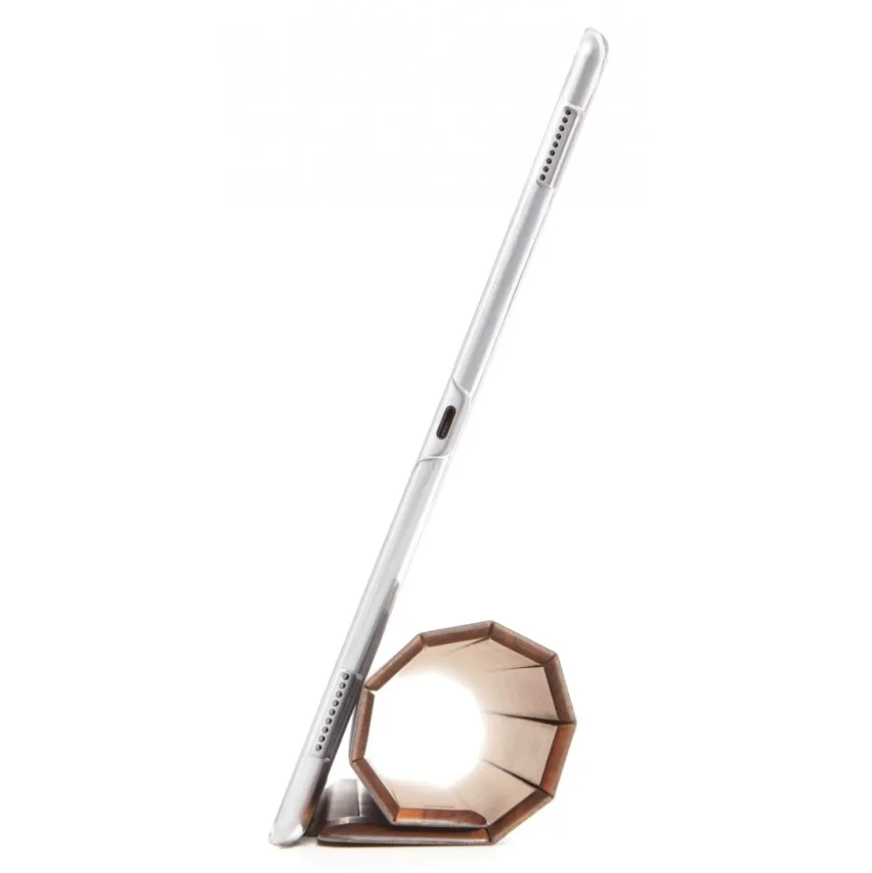 Woodcessories - Walnut / Leather / Transclucent Hardcover - iPad Pro 12.9 (2015) - Flip Case - Eco Guard Metal & Wood - Avvenice