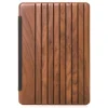 Woodcessories - Walnut / Leather / Transclucent Hardcover - iPad 2017 - Flip Case - Eco Guard Metal & Wood - Avvenice