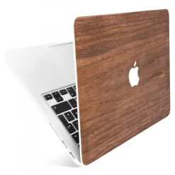 Woodcessories - Walnut / MacBook Skin Cover - MacBook 13 Pro Retina - Eco Skin - Apple Logo - Wooden MacBook Cover - Avvenice