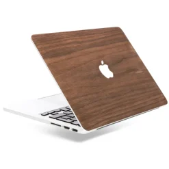 Woodcessories - Walnut / MacBook Skin Cover - MacBook 15 Pro Retina - Eco Skin - Apple Logo - Wooden MacBook Cover - Avvenice