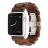 Woodcessories - Walnut / Silver - Wooden Apple Watch Band 42 mm - Eco Strap - Stainless Steel - Wooden Apple Watch Strap - Avvenice