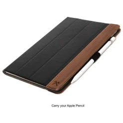 Woodcessories - Walnut and Leather Hard Cover - iPad Pro 10.5 - Flip Case - Eco Flip Leather and Wood - Avvenice