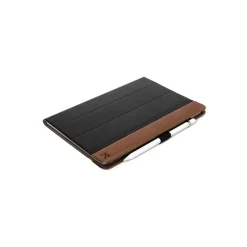Woodcessories - Walnut and Leather Hard Cover - iPad 2017 / 2018 (9.7) - Flip Case - Eco Flip Leather and Wood - Avvenice