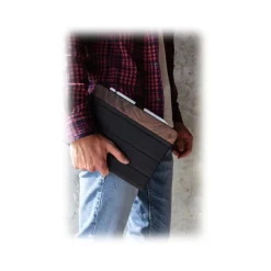 Woodcessories - Walnut and Leather Hard Cover - iPad 2017 / 2018 (9.7) - Flip Case - Eco Flip Leather and Wood - Avvenice