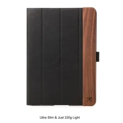 Woodcessories - Walnut and Leather Hard Cover - iPad Pro 9.7 - Flip Case - Eco Flip Leather and Wood - Avvenice