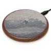 Woodcessories - Wireless Charging Station Dock Qi (10W) - Ecopad Stone - Real Stone Premium Eco Pad - iPhone - Samsung - Avvenice