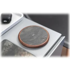 Woodcessories - Wireless Charging Station Dock Qi (10W) - Ecopad Stone - Real Stone Premium Eco Pad - iPhone - Samsung - Avvenice