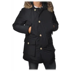 Woolrich - Arctic Parka with Detachable Fur - Blue - Jacket - Luxury Exclusive Collection - Avvenice