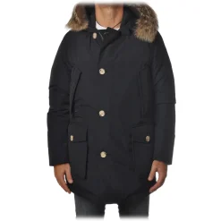 Woolrich - Arctic Parka with Detachable Fur - Blue - Jacket - Luxury Exclusive Collection - Avvenice