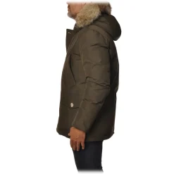 Woolrich - Artic Anorak Parka with Fur-trimmed Hood - Green - Jacket - Luxury Exclusive Collection - Avvenice