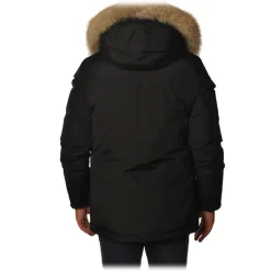 Woolrich - Artic Anorak Parka with Fur-trimmed Hood - Black - Jacket - Luxury Exclusive Collection - Avvenice