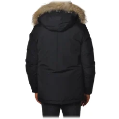 Woolrich - Artic Anorak Parka with Fur-trimmed Hood - Blue - Jacket - Luxury Exclusive Collection - Avvenice