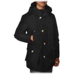 Woolrich - Artic Parka NF with Visible Contrast Buttons - Black - Jacket - Luxury Exclusive Collection - Avvenice