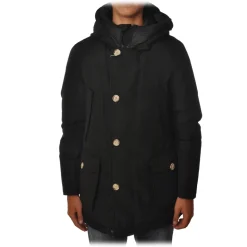 Woolrich - Artic Parka NF with Visible Contrast Buttons - Black - Jacket - Luxury Exclusive Collection - Avvenice