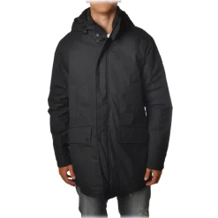 Woolrich - Cotton Parka Jacket with Hood - Blue - Jacket - Luxury Exclusive Collection - Avvenice